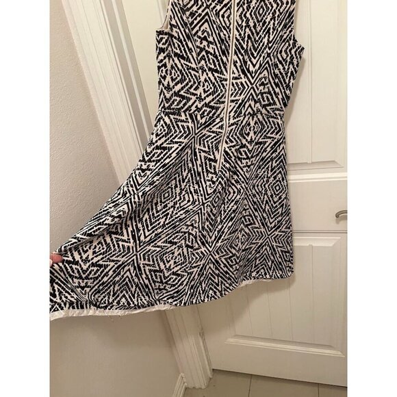 Maeve Anthropologie Geometric Print Sleeveless Dress WOMEN'S Size 4 KNEE LENTGH - Picture 13 of 16